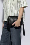 Bottega Veneta Intrecciato Handbag In Black