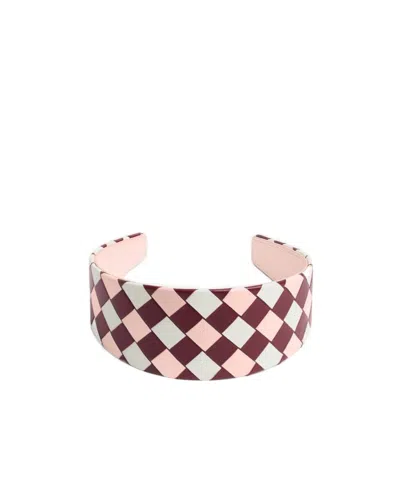 Bottega Veneta Intrecciato Headband In Red