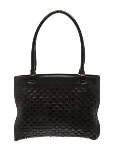 Pre-owned Bottega Veneta Intrecciato Intrecciato Tote Bag In Black