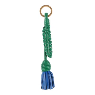Bottega Veneta Intrecciato Keyring In ["green"]