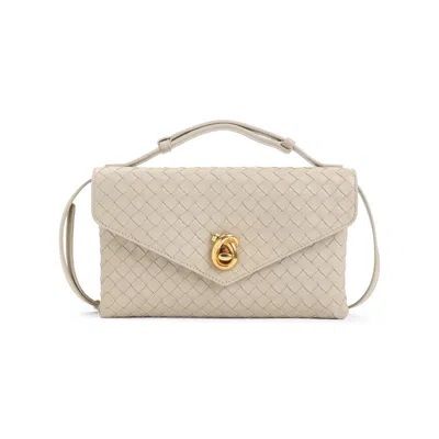 BOTTEGA VENETA BOTTEGA VENETA INTRECCIATO LAMB LEATHER SHOULDER BAG