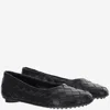 Bottega Veneta Intrecciato Lambskin Ballet Flat In Black