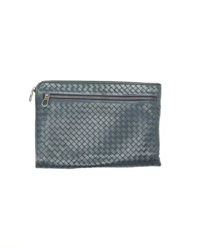 Bottega Veneta Intrecciato Laptop Case, Size 17-inch In Blue