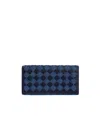 Bottega Veneta Intrecciato Large Flap Wallet In Black