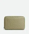 BOTTEGA VENETA INTRECCIATO LARGE ZIPPED ORGANIZING POUCH