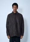 Bottega Veneta Black Oversize Jacket In Braided Leather Man