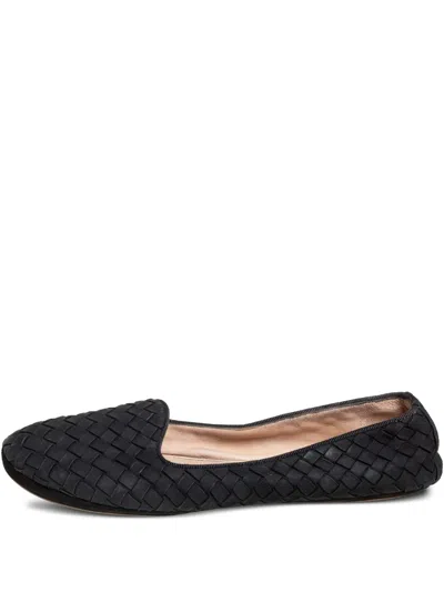 Pre-owned Bottega Veneta Intrecciato Leather Ballet Flats