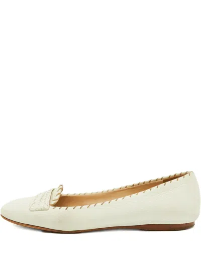 Pre-owned Bottega Veneta Intrecciato Leather Ballet Flats