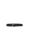 Bottega Veneta Intrecciato Belt In Black