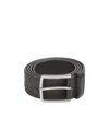 Bottega Veneta Intrecciato Leather Belt In Green