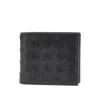 Bottega Veneta Intrecciato Leather Bi-fold Wallet In Black