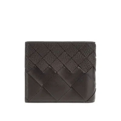 Bottega Veneta 'intrecciato' Leather Bi-fold Wallet In Brown