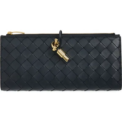 Bottega Veneta Intrecciato Leather Bifold Wallet In Black