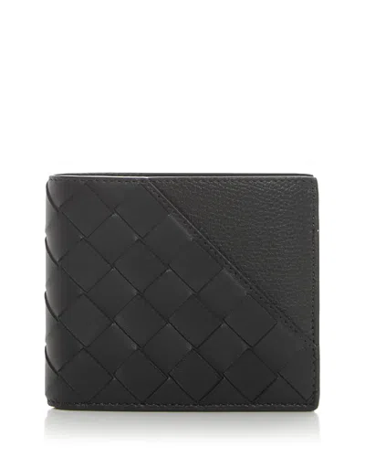 Bottega Veneta Intrecciato Leather Bifold Wallet In Black