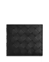 Bottega Veneta Intrecciato Leather Bifold Wallet In Black