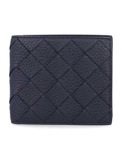 Bottega Veneta Intrecciato Leather Bifold Wallet In Nocturnal