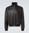 Bottega Veneta Intrecciato Leather Blouson In Brown