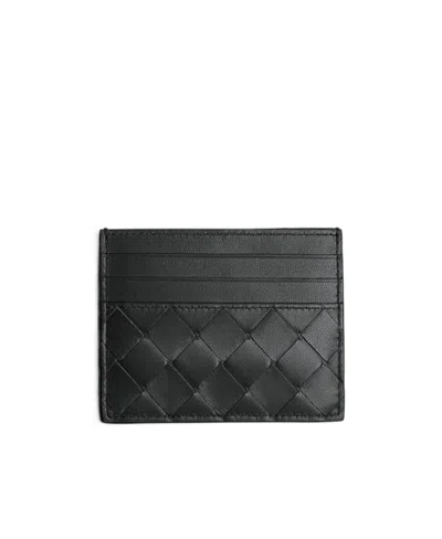 Bottega Veneta Braided Card Holder Accessories In Black
