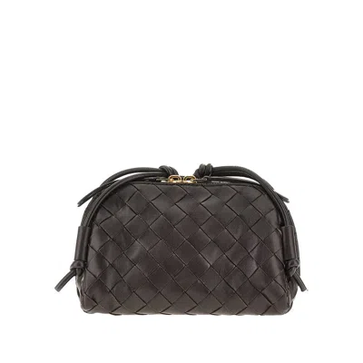Bottega Veneta Intrecciato Leather 'concert' Bag In Brown