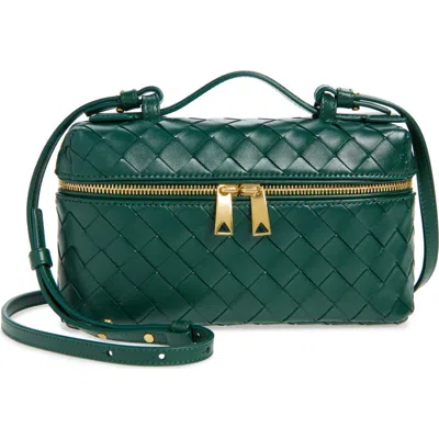 BOTTEGA VENETA BOTTEGA VENETA INTRECCIATO LEATHER CONVERTIBLE VANITY CASE