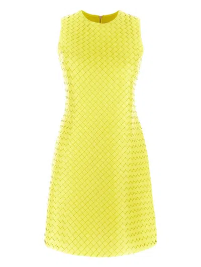 BOTTEGA VENETA INTRECCIATO LEATHER DRESS