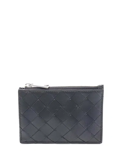 Pre-owned Bottega Veneta Intrecciato Leather Key Pouch Coin Case (authentic Pre-loved)