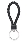 Bottega Veneta Intreccio Leather Keychain