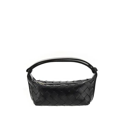 Bottega Veneta Intrecciato Leather Mini Bag In Black