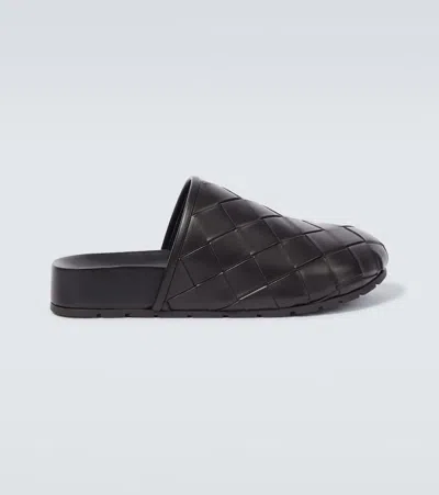 BOTTEGA VENETA INTRECCIATO LEATHER MULES