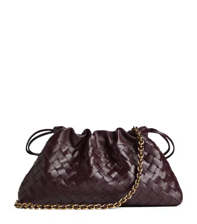 Bottega Veneta Intrecciato Leather Notte Shoulder Bag In Brown