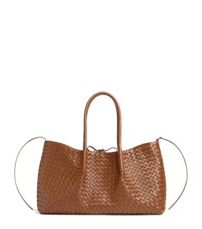 BOTTEGA VENETA INTRECCIATO LEATHER PINACOTECA TOTE BAG