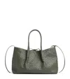 Bottega Veneta Intrecciato Leather Pinacoteca Tote Bag In Green