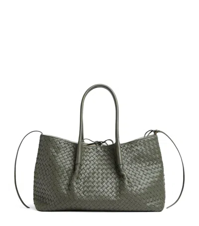 BOTTEGA VENETA INTRECCIATO LEATHER PINACOTECA TOTE BAG