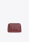 BOTTEGA VENETA INTRECCIATO LEATHER POUCH BAG