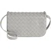 Bottega Veneta Intrecciato Puff Pouch On Strap In 1597 Sterling