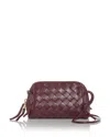 Bottega Veneta Intrecciato Leather Shoulder Bag In Barolo/gold