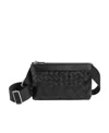 Bottega Veneta Intrecciato Leather Shoulder Bag In Black