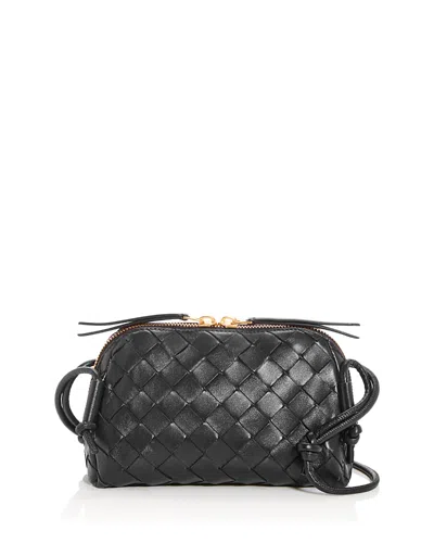 BOTTEGA VENETA INTRECCIATO LEATHER SHOULDER BAG