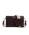 Bottega Veneta Intrecciato Leather Shoulder Bag In Brown