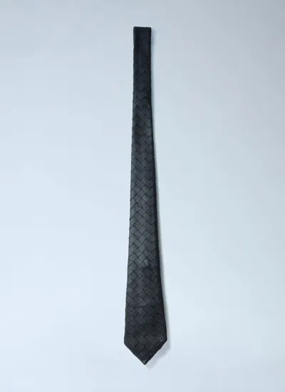 BOTTEGA VENETA INTRECCIATO LEATHER TIE