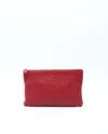 Bottega Veneta Intrecciato Leather Toiletry Pouch In Red