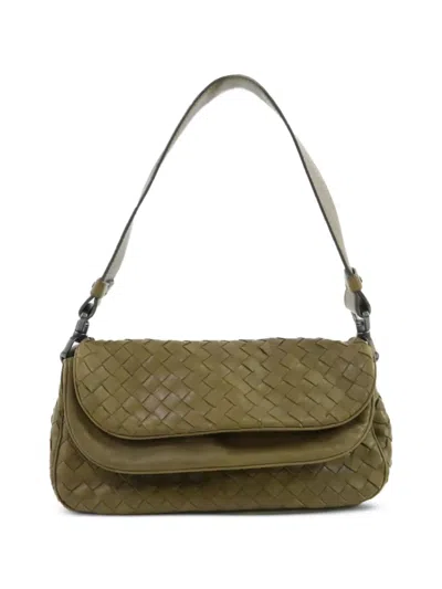 Pre-owned Bottega Veneta Intrecciato Leather Tote Bag In Green