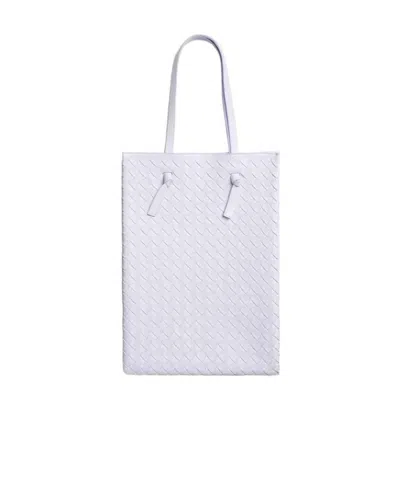 Bottega Veneta Intrecciato Leather Tote Bag In Purple
