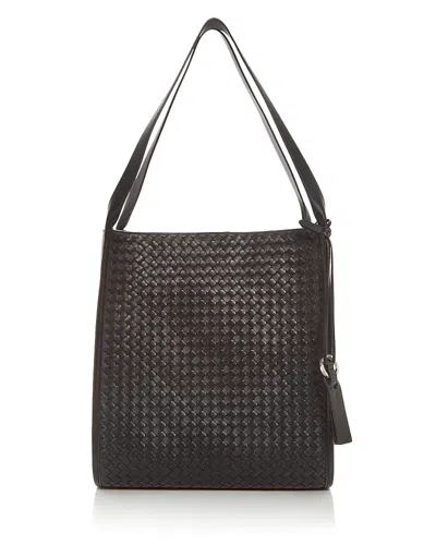 Bottega Veneta Intrecciato Leather Tote In Brown