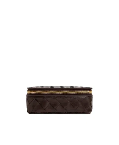 Bottega Veneta Intrecciato Leather Wallet In Black