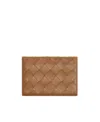 Bottega Veneta Intrecciato Leather Wallet In Brown