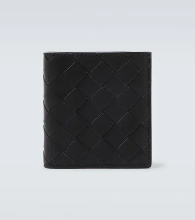 Bottega Veneta Intrecciato Leather Wallet In Green