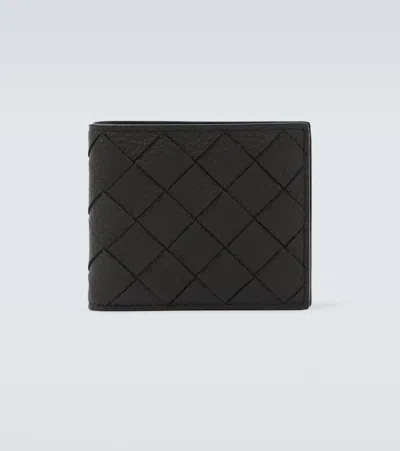 Bottega Veneta Intrecciato Leather Wallet In Green