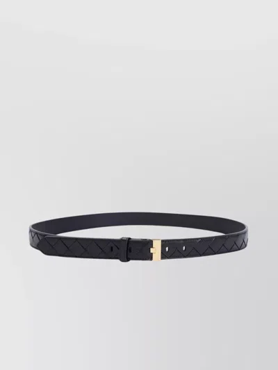 BOTTEGA VENETA INTRECCIATO LEATHER WATCH BELT