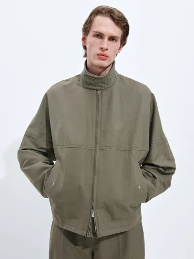 Bottega Veneta Giubbotto Cotone Collo Intrecciato In Multi